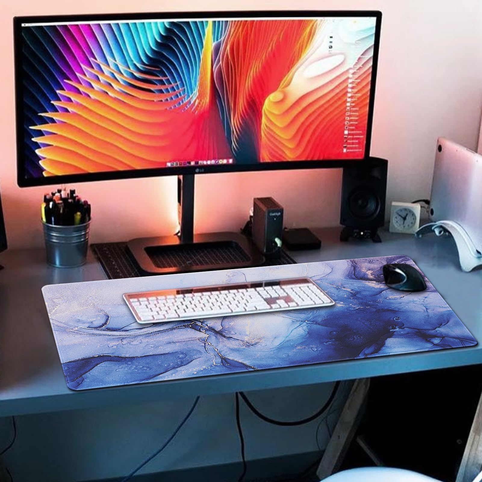 XXL Professional Large Mouse Pad & Computer Game Mouse Mat (35.4x15.7x0.1IN, Map) (90 * 40 Map) - Flex Gamingproduct_type