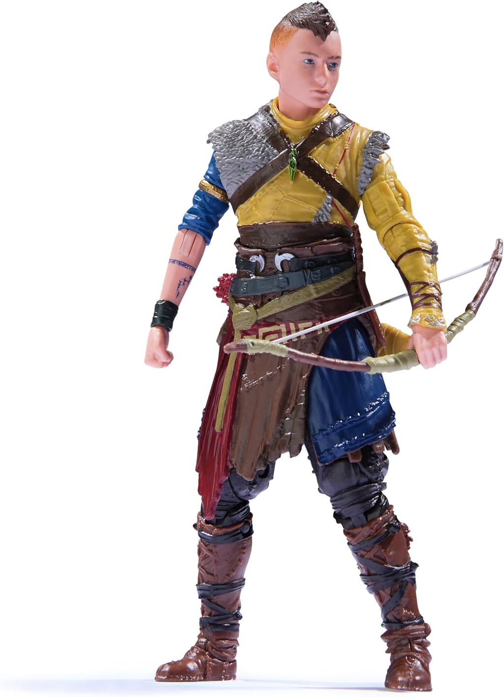PlayStation God of War Ragnarok, 6” Atreus Action Figure with 4 Accessories, The Shapes Collection, for PS5 Fans & Collectors Ages 17+