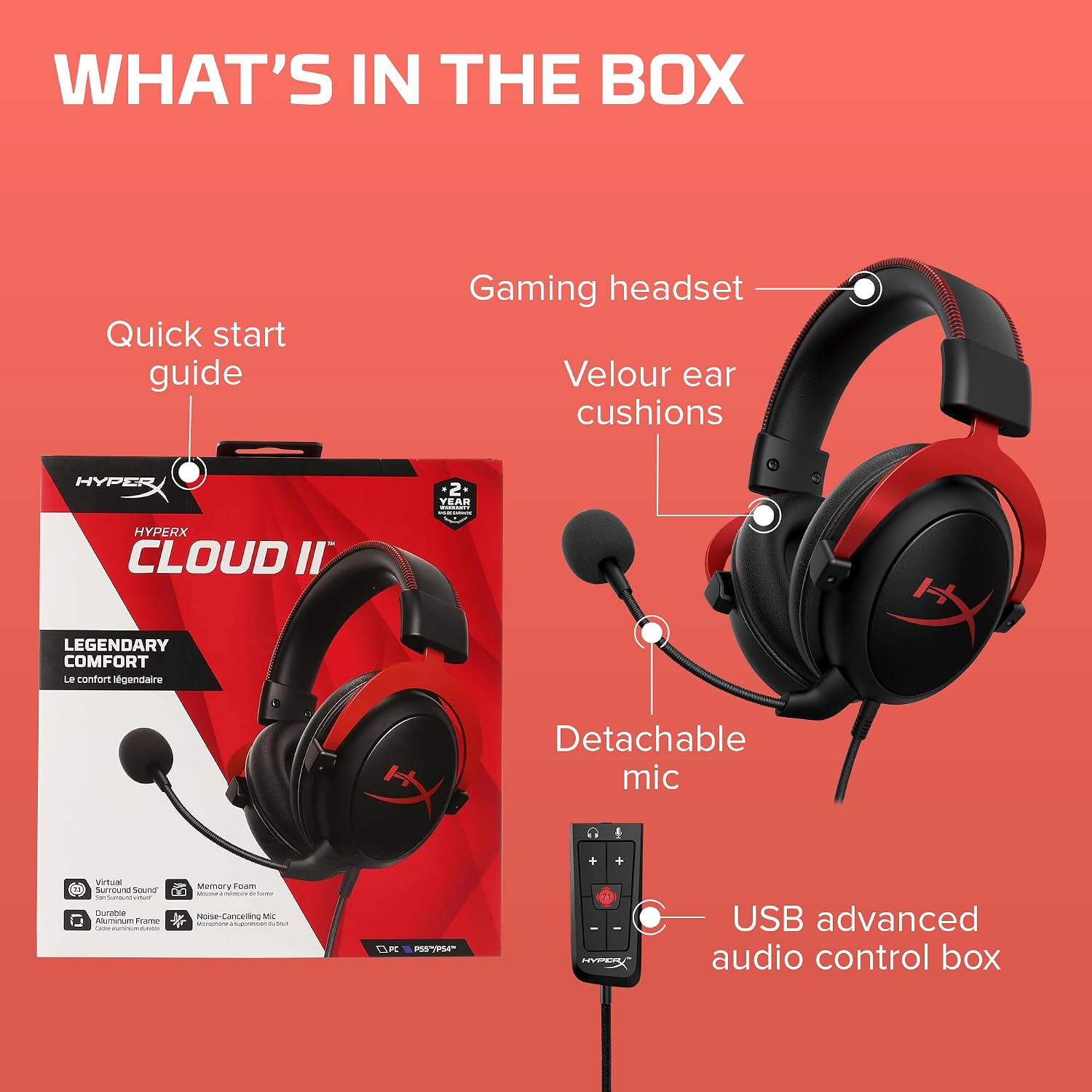 HyperX Cloud II Gaming Headset – Wired & Wireless
