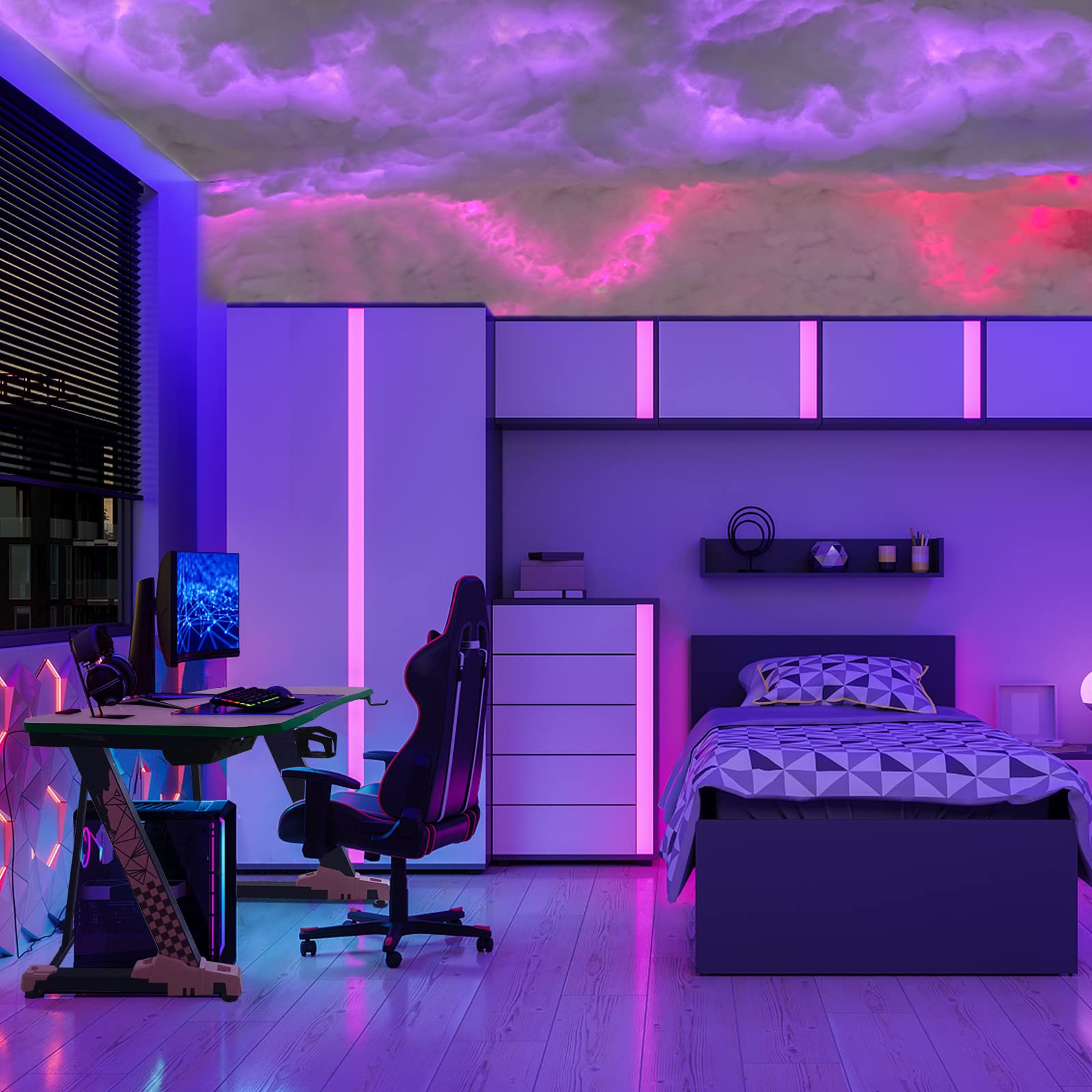 Fusehome 3D Cotton Thundercloud RGB LED Light – 2 Sizes