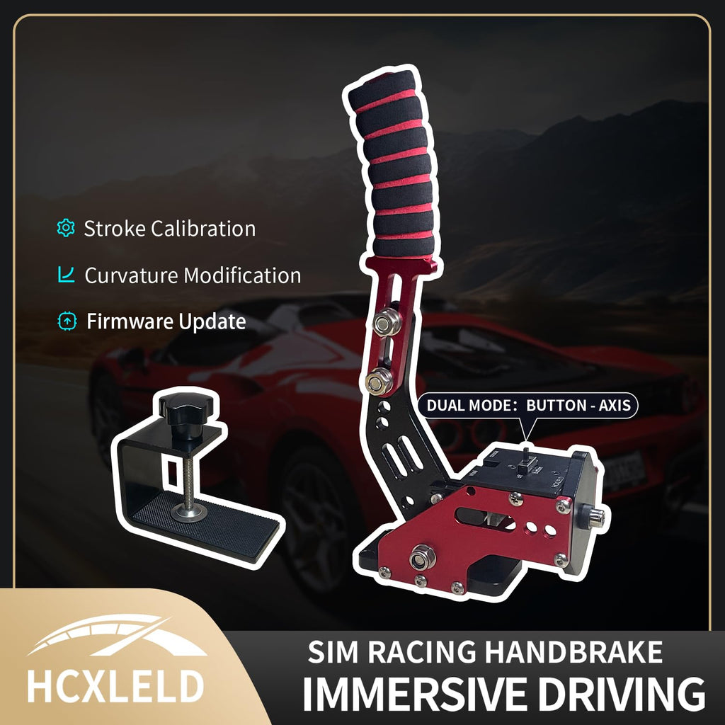 HCXLELD Sim Racing Handbrake, G29 T300 Racing Wheel for PS4/PS5, G920 TX Racing Wheel for XBOX Series X/S, All Racing Wheels for Windows, and included table clamp - Flex Gamingproduct_type