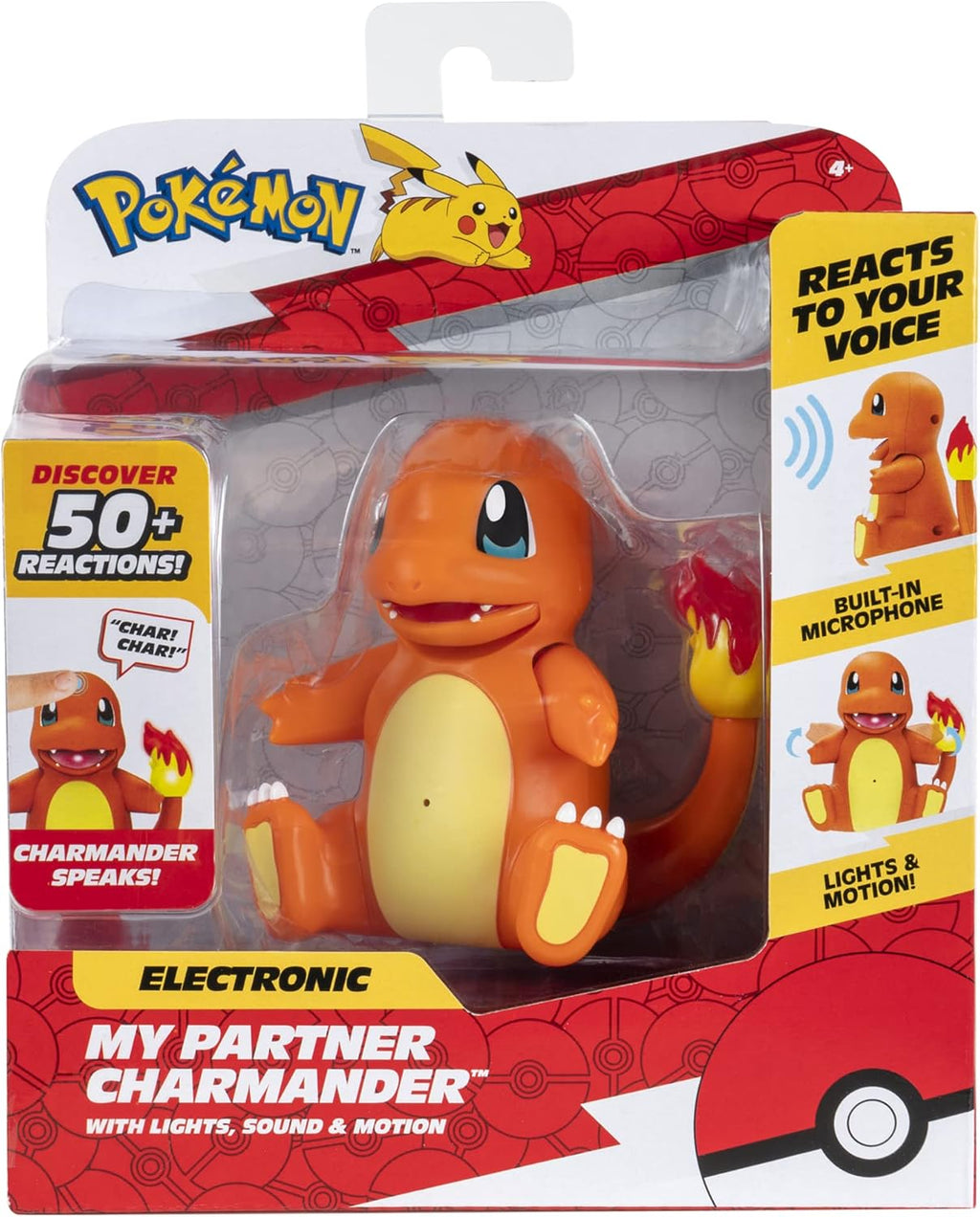 Pokémon Electronic & Interactive My Partner Charmander- Reacts to Touch & Sound, Over 50 Different Interactions with Movement and Sound - Charmander Dances, Moves & Speaks - Gotta Catch ‘Em All
