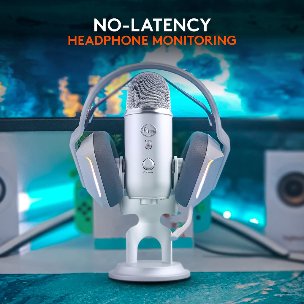 Logitech Creators Blue Yeti USB Microphone for PC, Mac, Gaming, Recording, Streaming, Podcasting, Studio and Computer Condenser Mic with Blue VO!CE effects, 4 Pickup Patterns, Plug and Play - Blackout | VO!CE effects, 4 pickup patterns, plug-and-play oper
