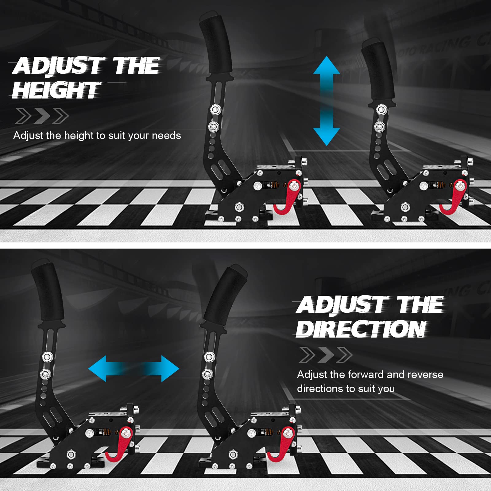 aikeec USB Handbrake for PS4 PS5: Compatible with Logitech G27 G29- PC Handbrake Compatible for G27 G29 G920 Thrusmsater T300 T500 Sim Racing Handbrake - Flex Gamingproduct_type