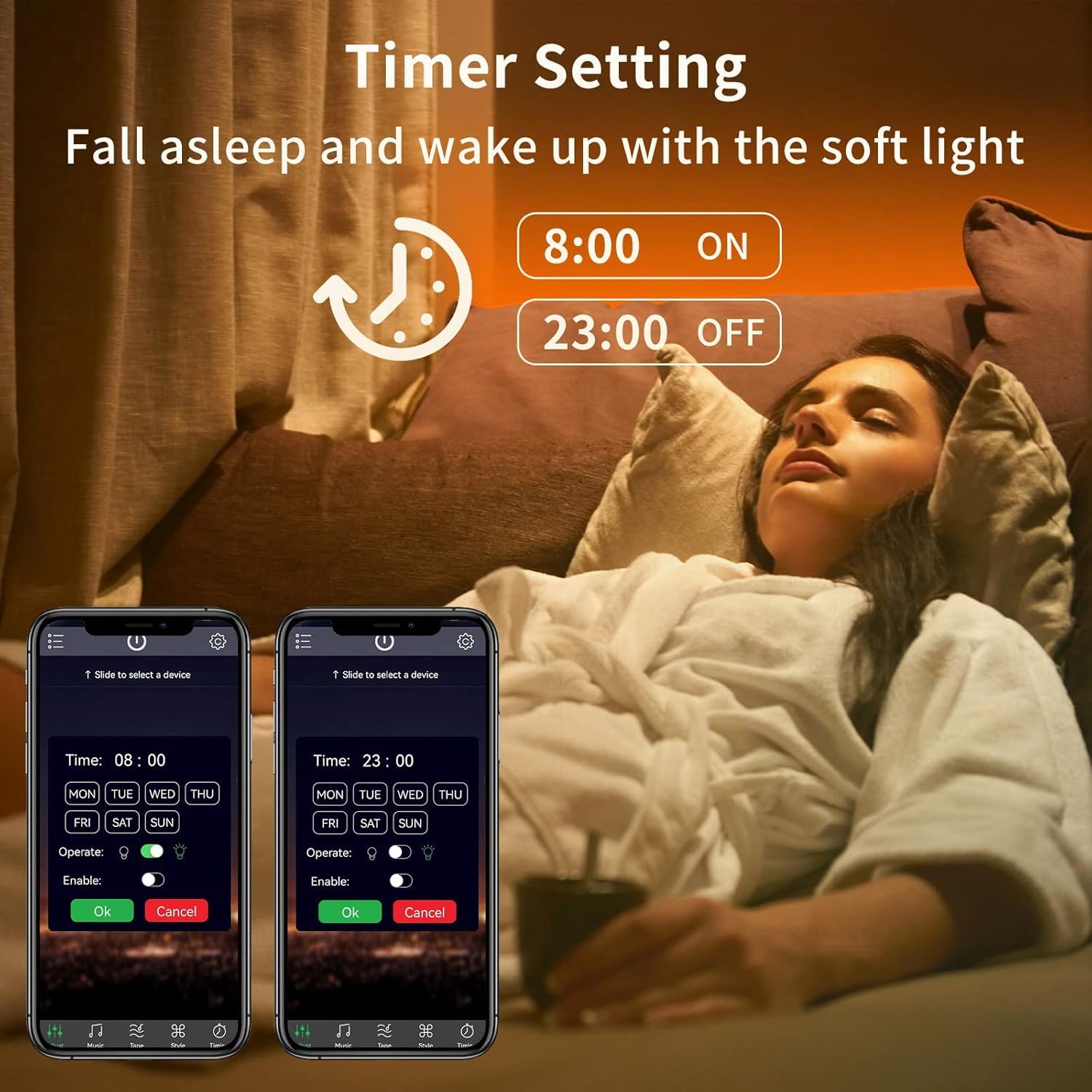 KSIPZE 100ft Led Strip Lights RGB Music Sync Color Changing Led Lights with Smart App Control Remote Led Lights for Bedroom Room Lighting Flexible Home Décor - Flex Gamingproduct_type