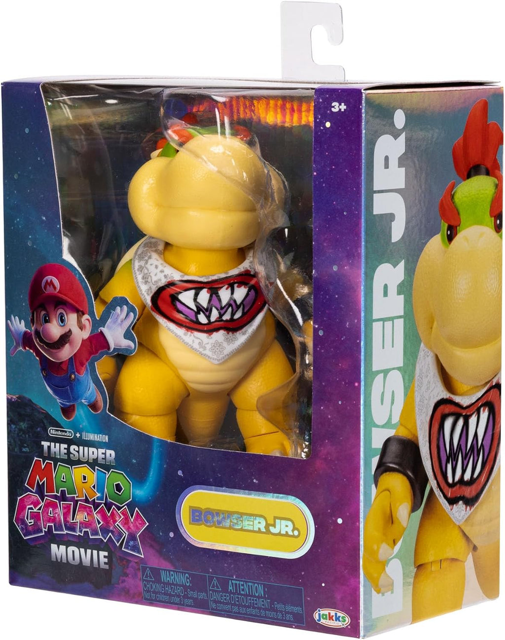 The Super Mario Galaxy Movie 5” Action Figures Series 1 – Bowser Jr. Figure with Paint Brush Accessory - Premium Details and 17 Points of Articulation
