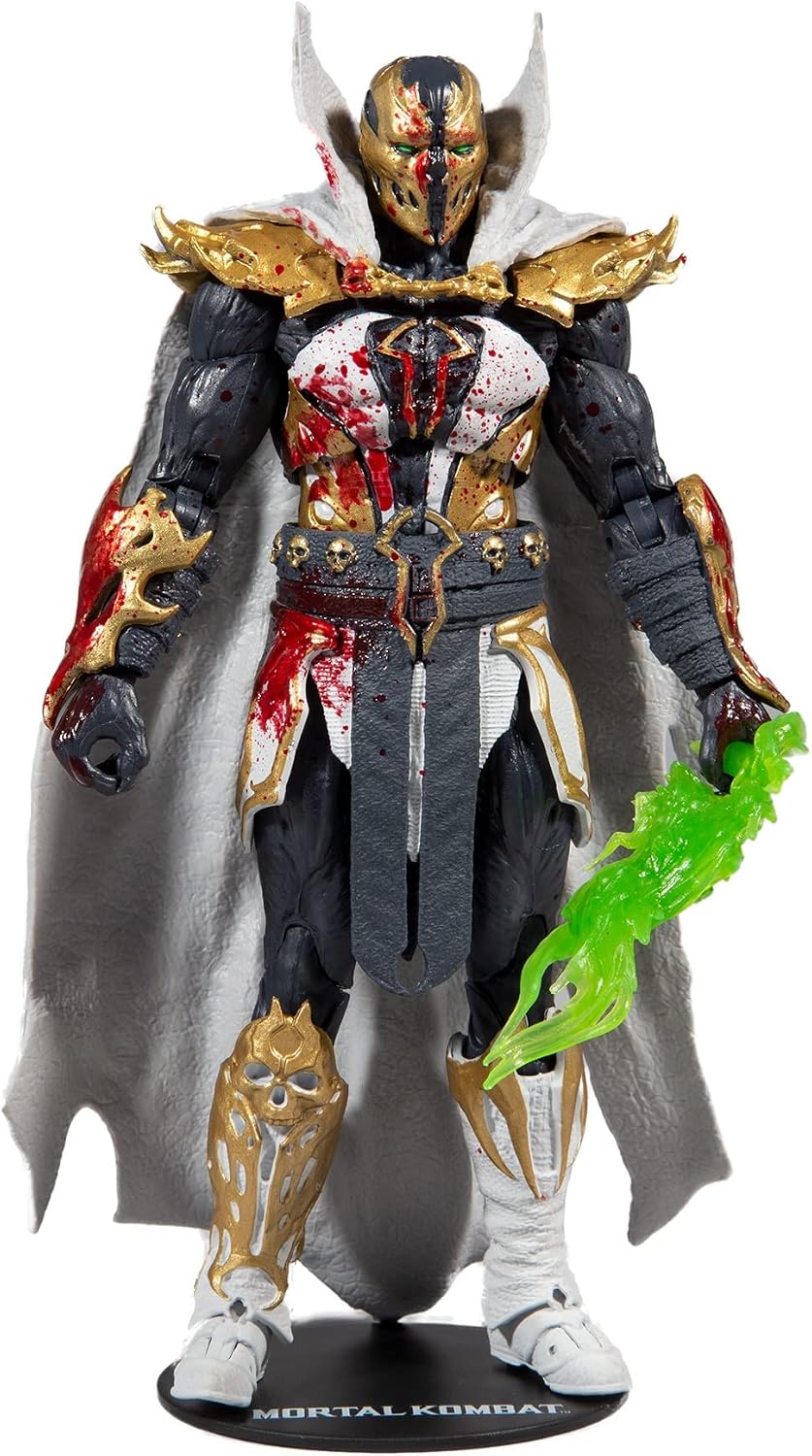 McFarlane Toys Mortal Kombat Malefik Spawn Bloody Disciple 7" Action Figure with Accessories | Mortal Kombat 7 Inch Action Figure Wave 3 - Bloody Malefik Spawn