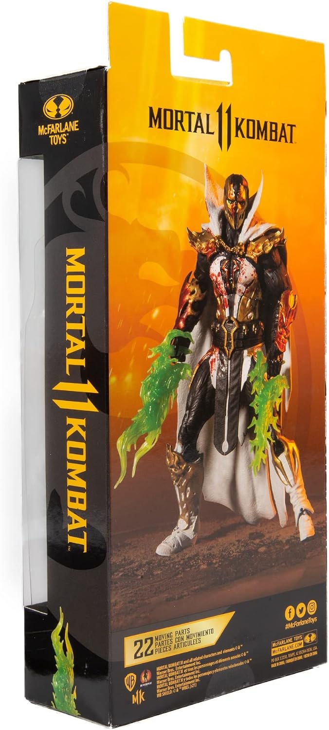 McFarlane Toys Mortal Kombat Malefik Spawn Bloody Disciple 7" Action Figure with Accessories | Mortal Kombat 7 Inch Action Figure Wave 3 - Bloody Malefik Spawn