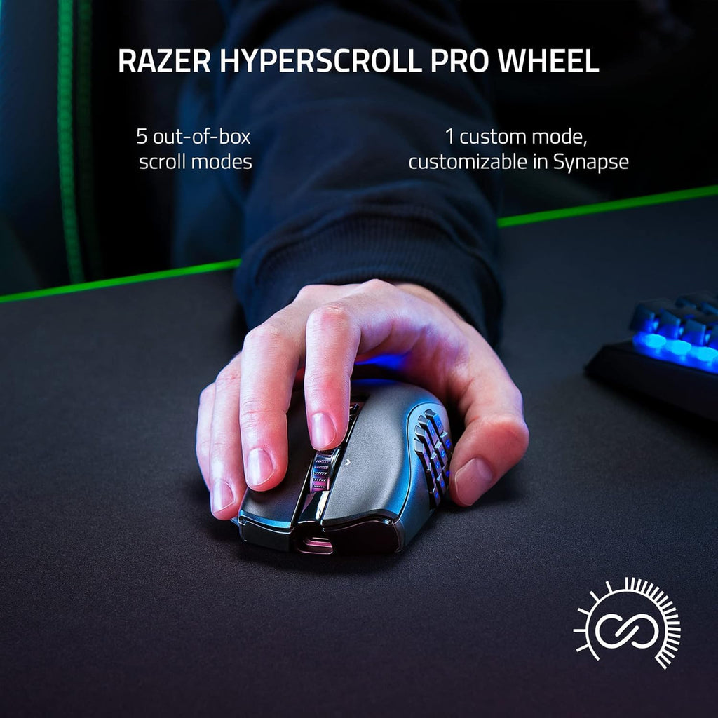 Razer Naga Trinity Gaming Mouse: 16,000 DPI Optical Sensor - Chroma RGB Lighting - Interchangeable Side Plate w/ 2, 7, 12 Button Configurations - Mechanical Switches - Flex Gamingproduct_type