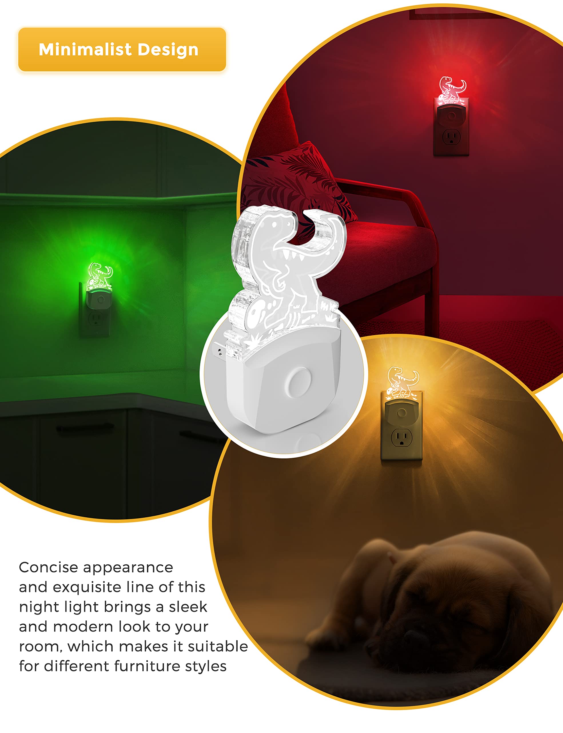 L LOHAS LED Plug-In Night Light – 11 Designs & 2 Sizes