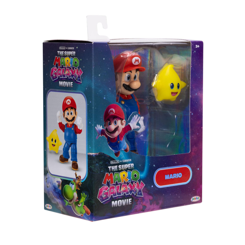 The Super Mario Galaxy Movie 5” Action Figures Series 1 – Bowser Jr. Figure with Paint Brush Accessory - Premium Details and 17 Points of Articulation