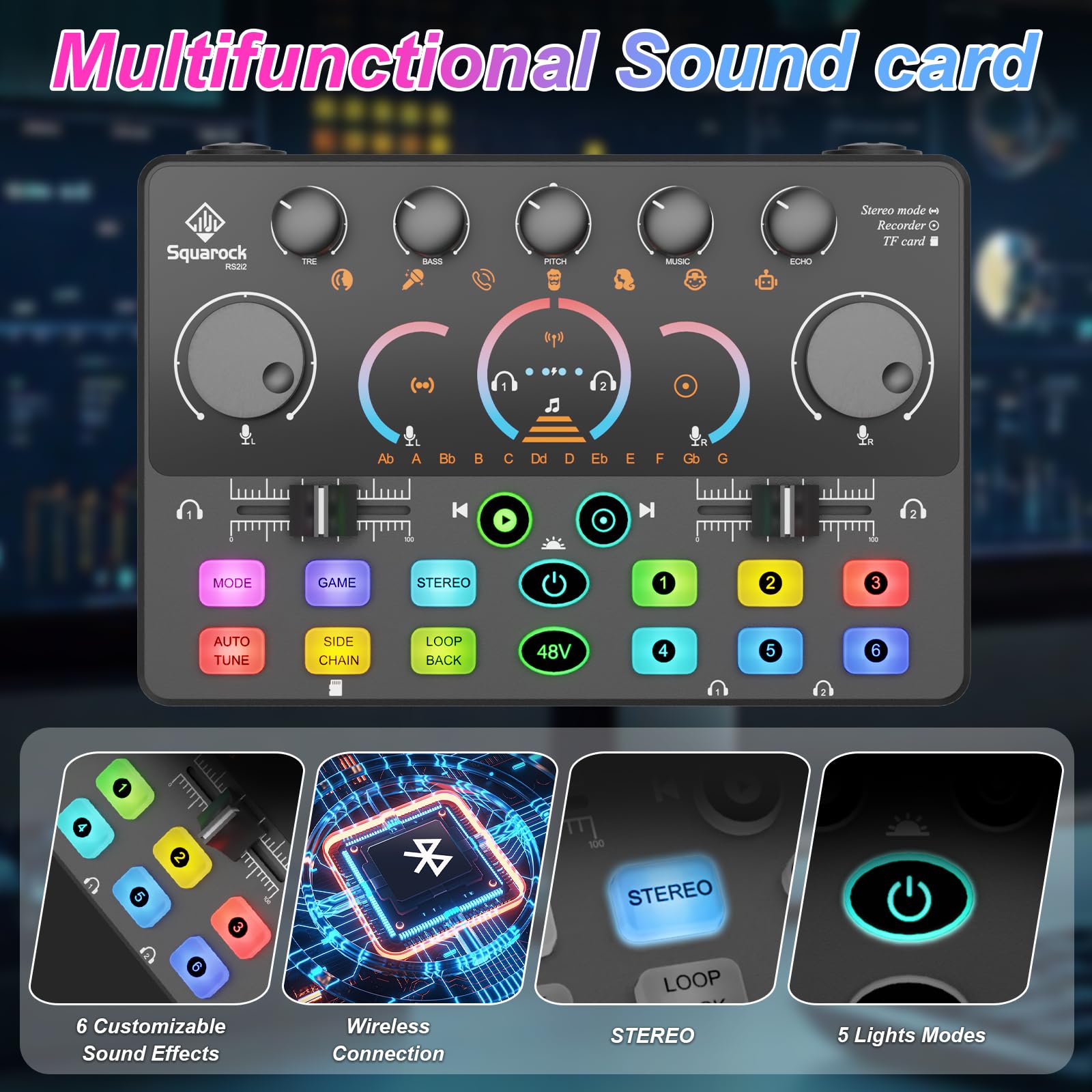 Podcast Equipment Bundle for 2, Dynamic XLR/USB Gaming Microphone & Streaming Audio Mixer with RGB Lights, Perfect for Podcast, Recording, Video Vocal, PC - Flex Gamingproduct_type