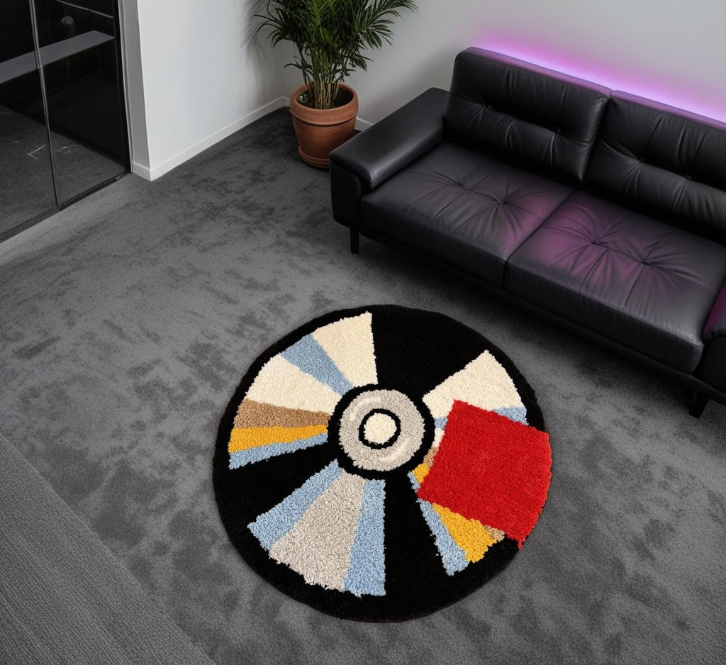 Graduation Bear Rug - Hypebeast Room Decor, Ultra-Soft Hypebeast Rugs with TPR Non-Slip Backing, Trendy Cloud-Like Plush Cute Carpet, Cool Rugs for Bedroom & Man Cave (28"x28") - Flex Gamingproduct_type