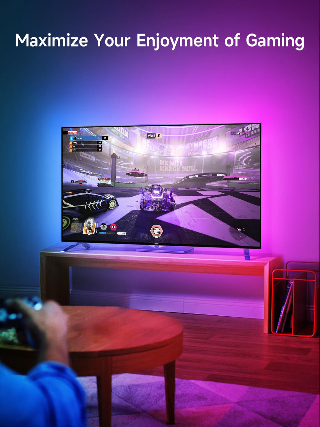 KANTUTOE LED Lights for TV, 19.68ft LED Backlights for 65-80in TV, RGB TV Backlight with Music Sync Bluetooth APP and Remote Control TV Lights Strip USB Powered LED Lights for Bedroom, Gaming - Flex Gamingproduct_type