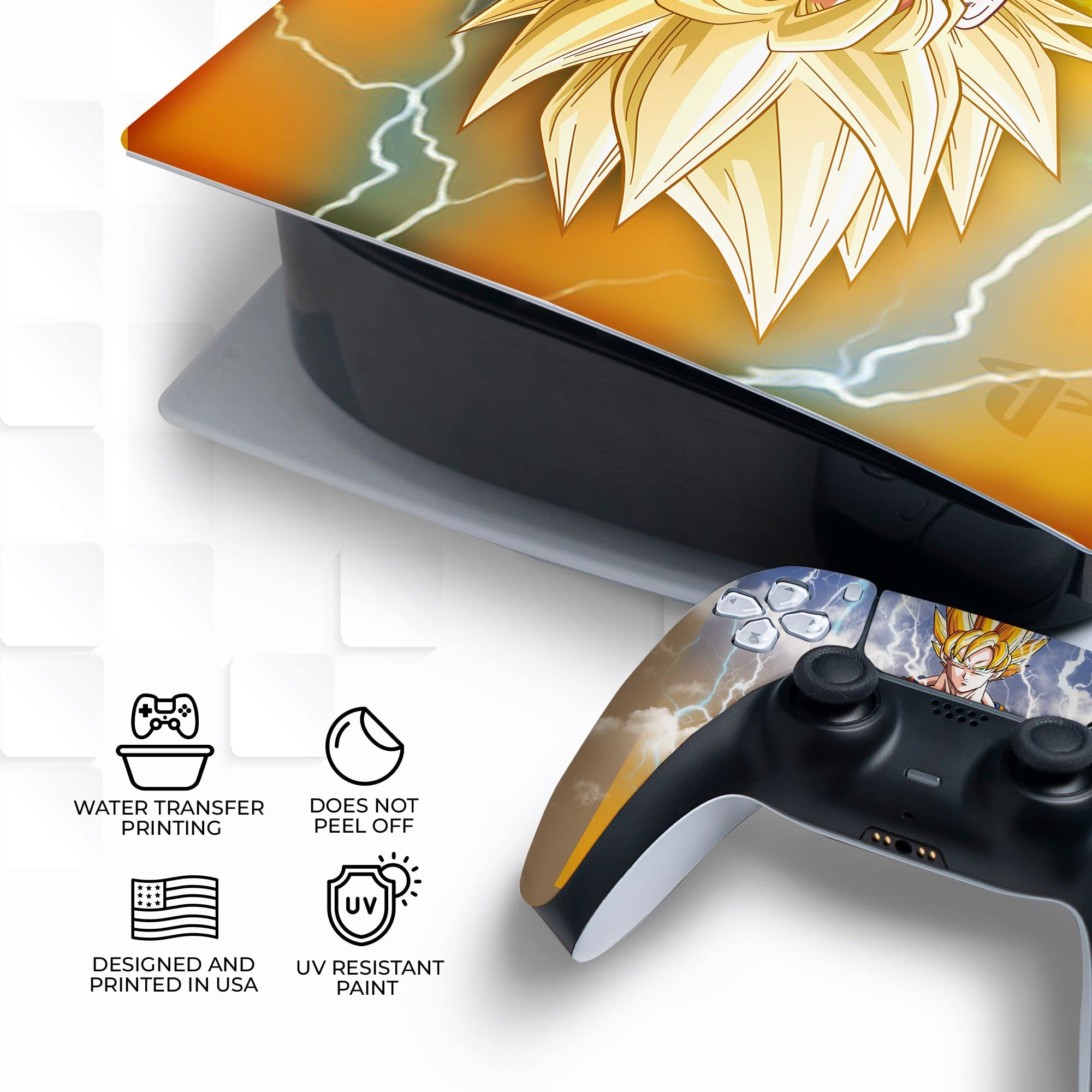 BCB Controllers Custom Console Face Plate Compatible with PS_5 Console | Console Cover for Play_Station 5 | Proudly Customized in USA with Permanent Hydro-DIP Printing (NOT JUST A Skin) - Flex Gamingproduct_type