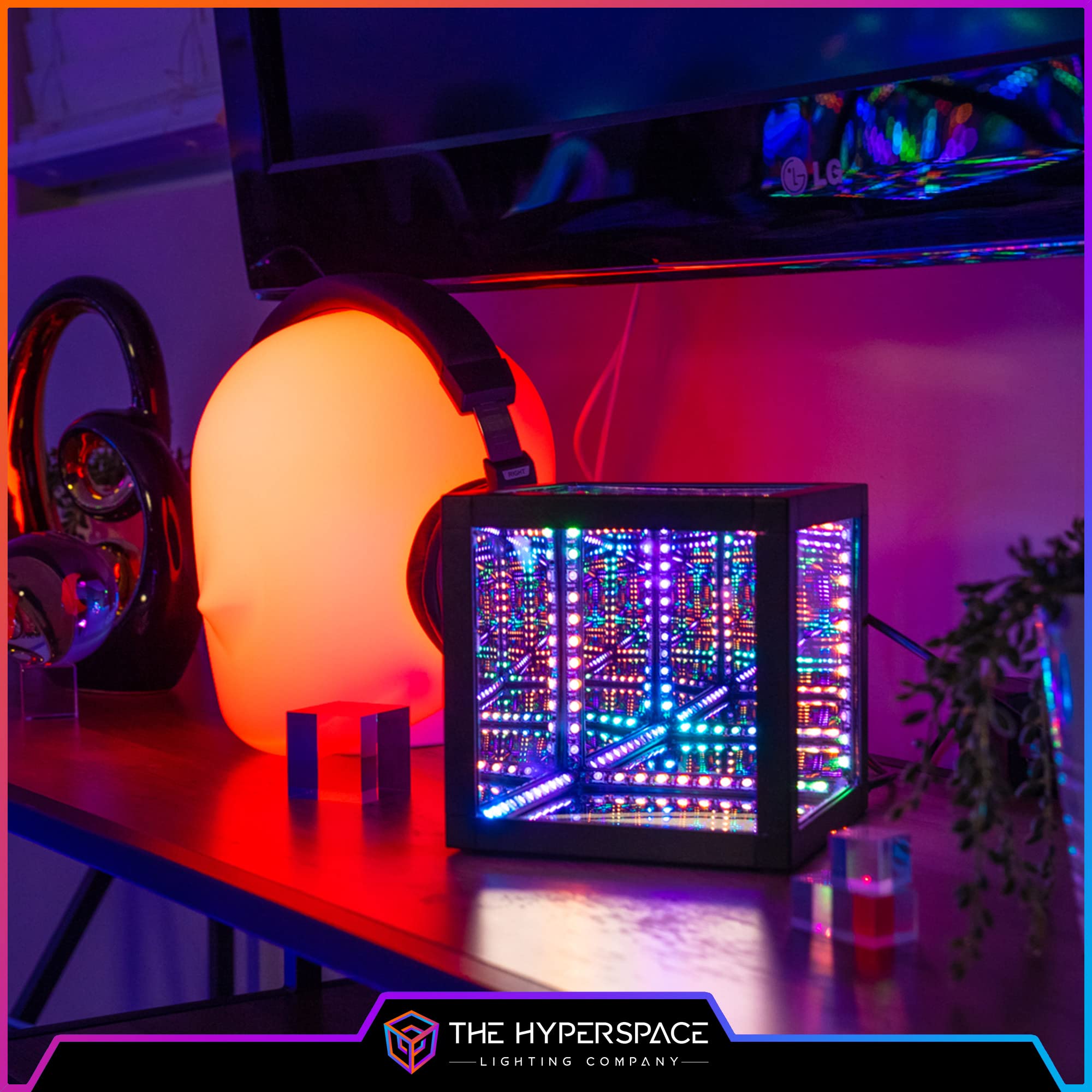 Hyperspace Lighting Co. Infinity Mirror LED Lamp – 4 Sizes