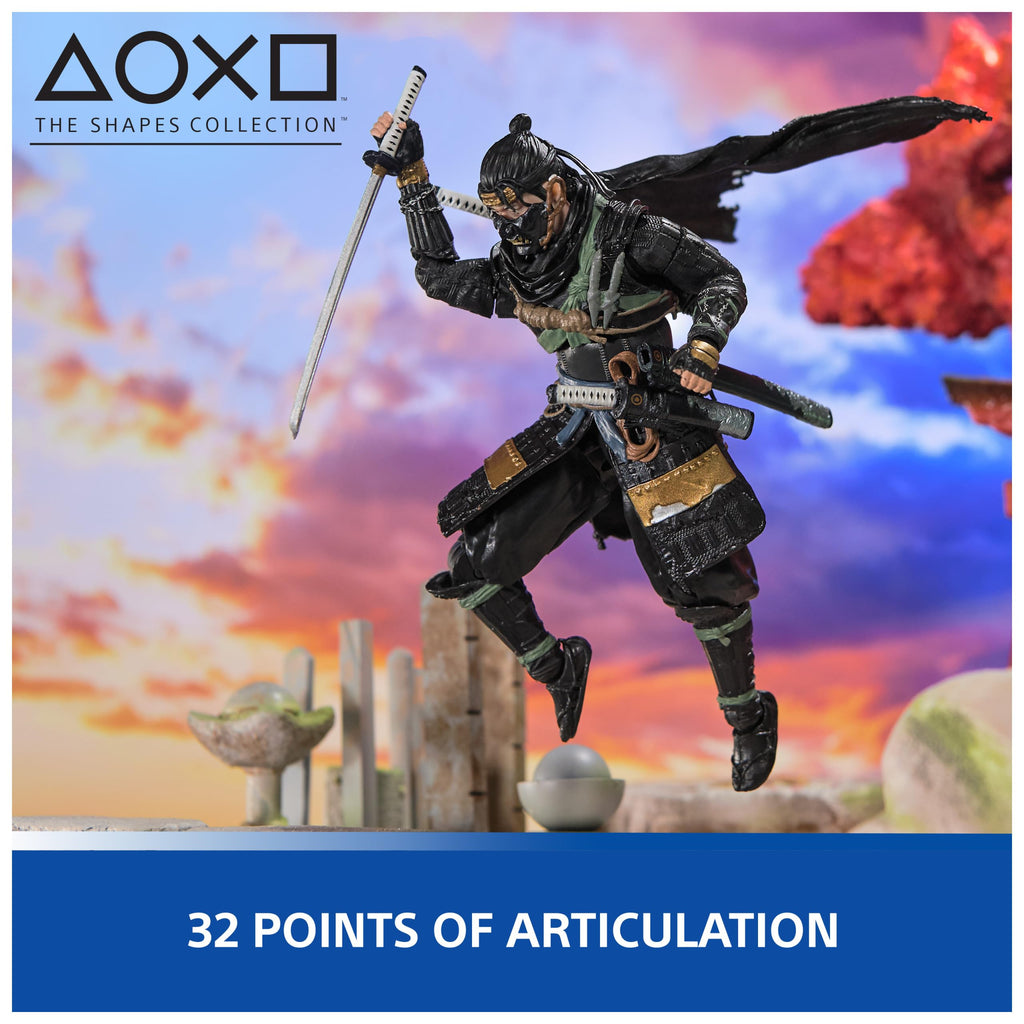 PlayStation God of War Ragnarok, 6” Atreus Action Figure with 4 Accessories, The Shapes Collection, for PS5 Fans & Collectors Ages 17+