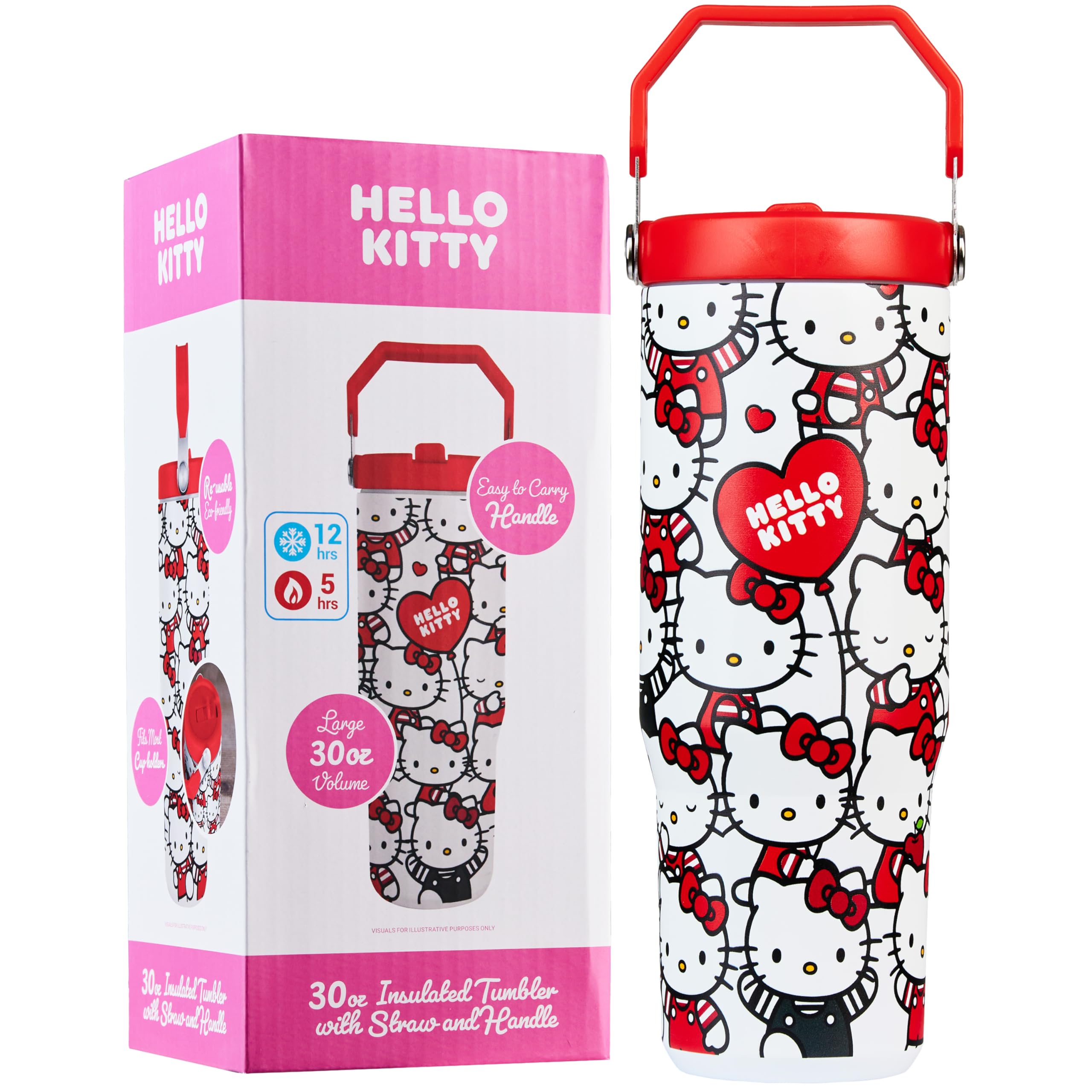 Get Trend Super Mario Tumbler Stainless Steel with Straw 30oz Kids Teens Insulated Cup with Lid Travel Mug Cups for School Sports Gifts for Kids (Red Super Mario) - Flex Gamingproduct_type