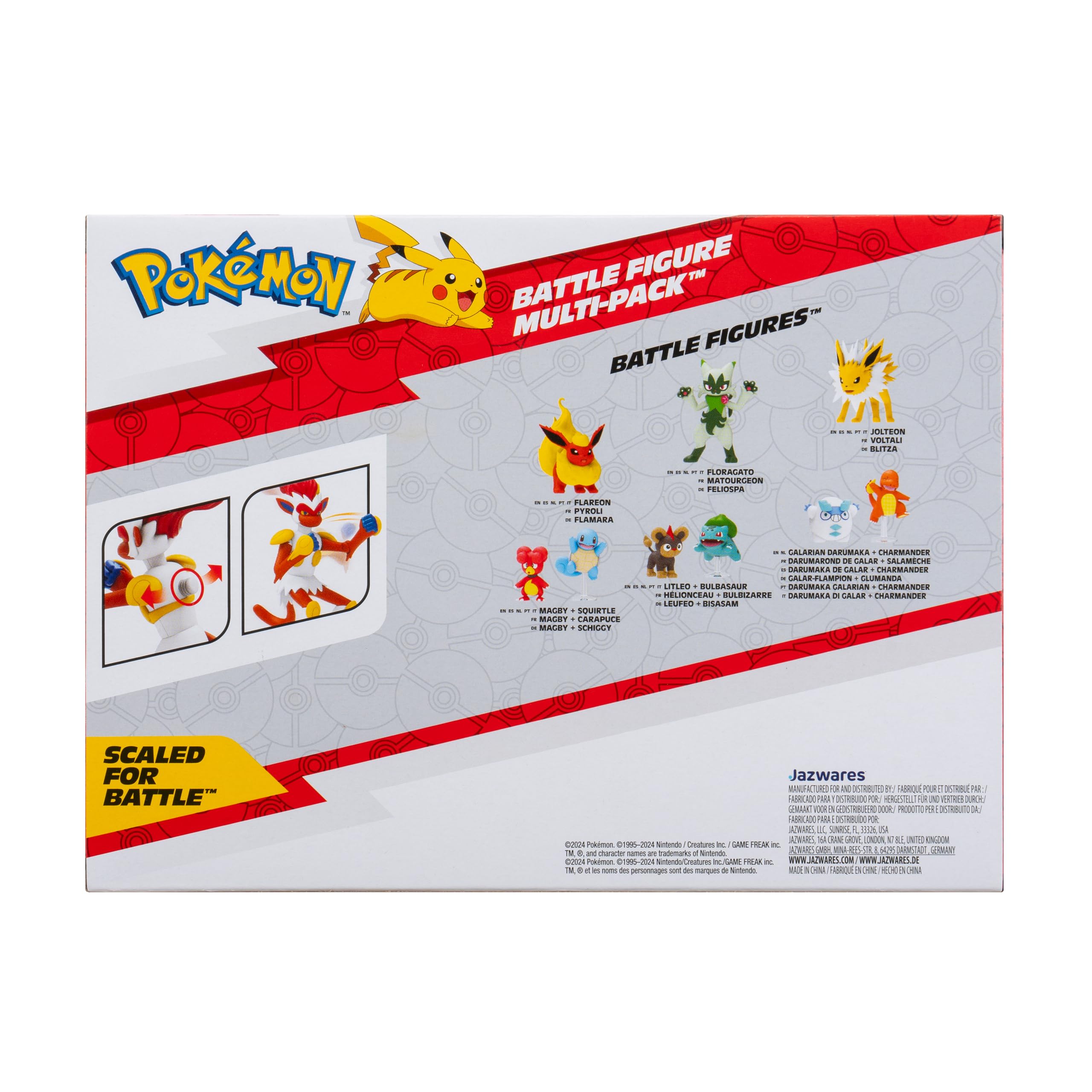 Pokémon Pokémon Battle Figure, Water-Type Theme 3 Pack with Froakie, Wartortle, Lapras - 4.5-inch Froakie Figure, 3-inch Wartortle Figure, 2-inch Froakie - Toys for Kids Fans - Amazon Exclusive