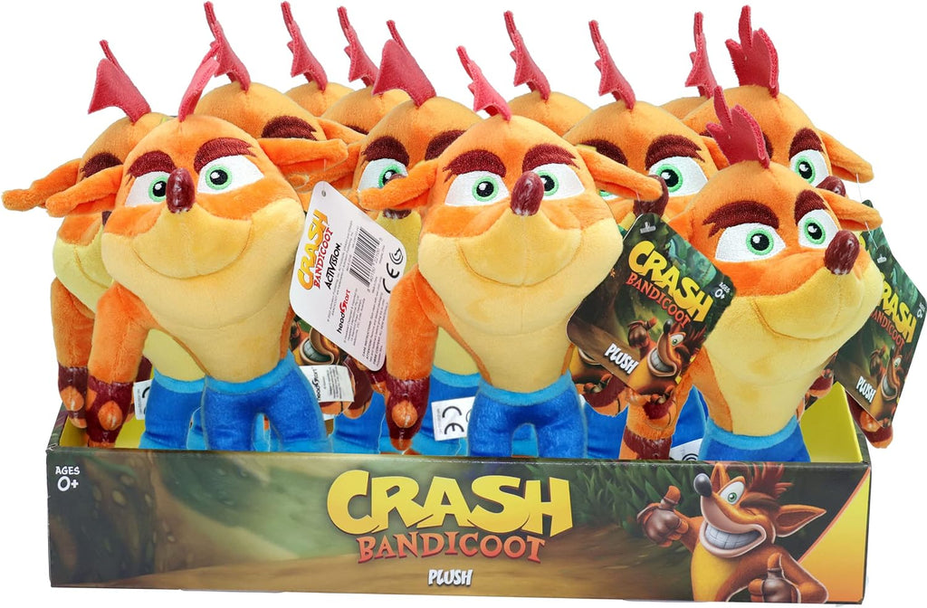Crash Bandicoot Bandai Plush Toy | 15cm Soft Toy Collectible | Plushie Girls and Boys Toys for Video Game Fans | Collectable Cuddly Toys for Boys and Girls Great Gifts