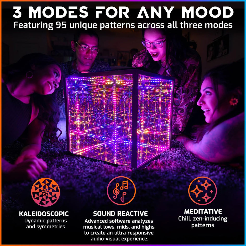 Hyperspace Lighting Co. Infinity Mirror LED Lamp – 4 Sizes