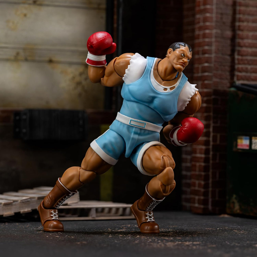 Jada Toys Street Fighter II Balrog Action Figure 1:12 Deluxe Scale 6" Tall, Fully Articulated, Collector Packaging | Street Fighter 2 The Final Challengers 6 Inch Action Figure Deluxe - Balrog