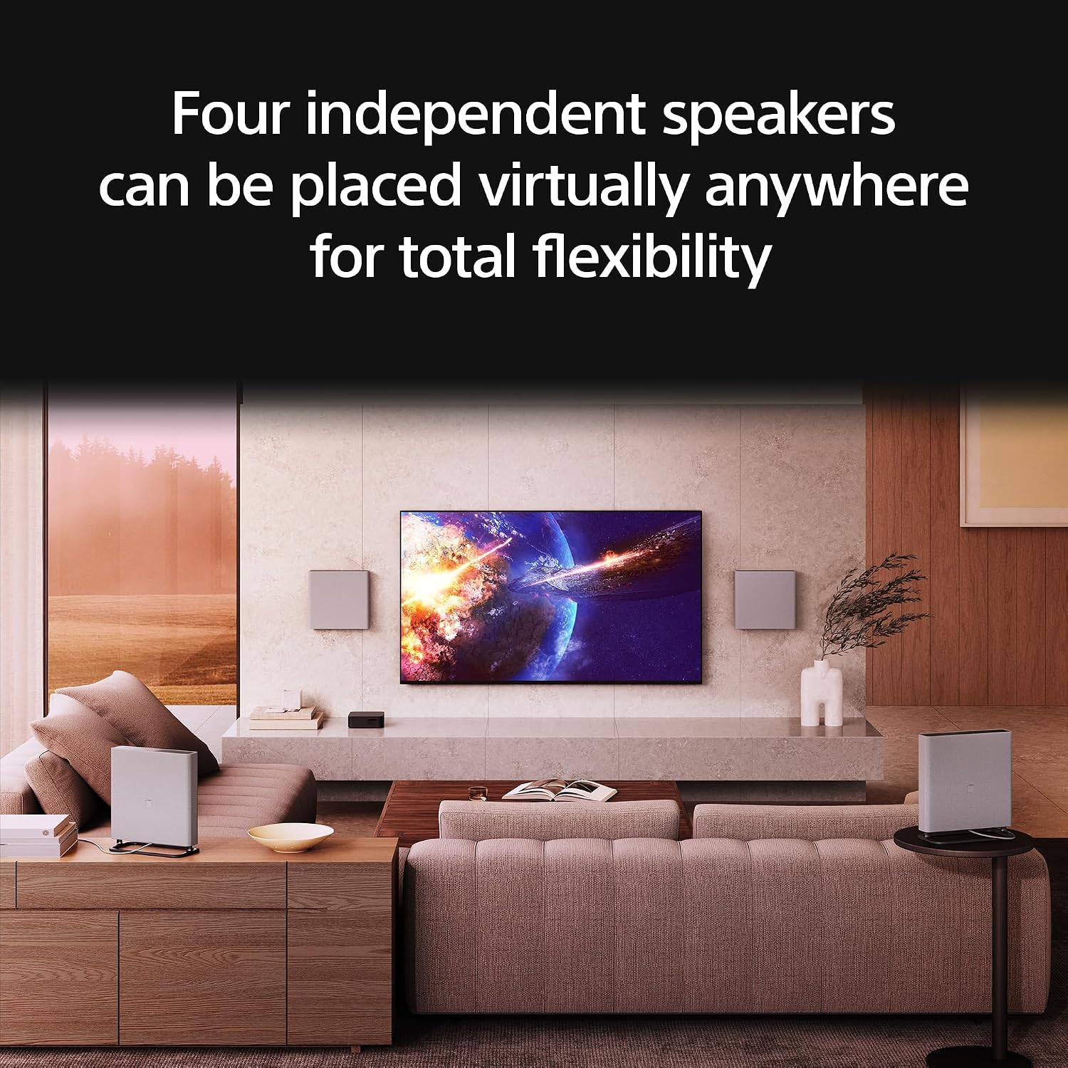 Sony BRAVIA Theater Quad 16-Speaker Home Theater Audio System HT-A9M2 | Dolby Atmos & DTS:X Surround Sound, 4 Wireless Speakers, 360 Spatial Sound Mapping, Room Calibration, Bluetooth, HDMI 2.1