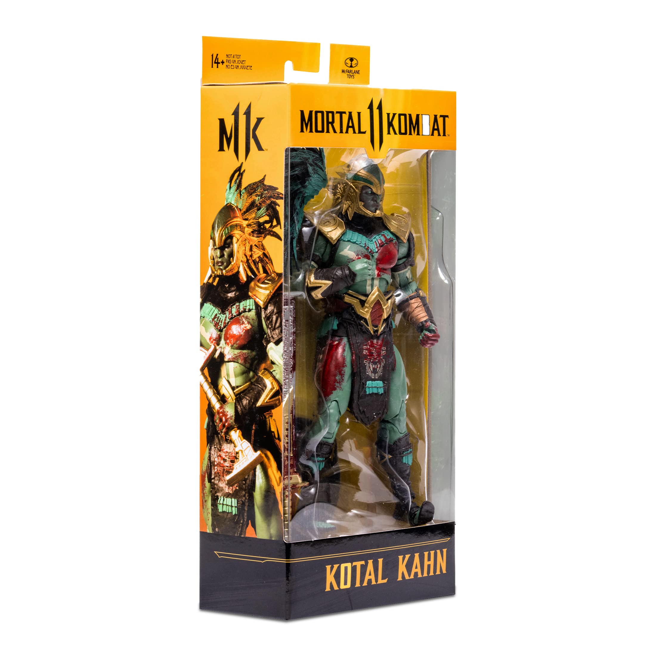 McFarlane Toys Mortal Kombat Kotal Kahn 7" Action Figure with Accessories | Mortal Kombat 7 Inch Action Figure Wave 7 - Kotal Kahn