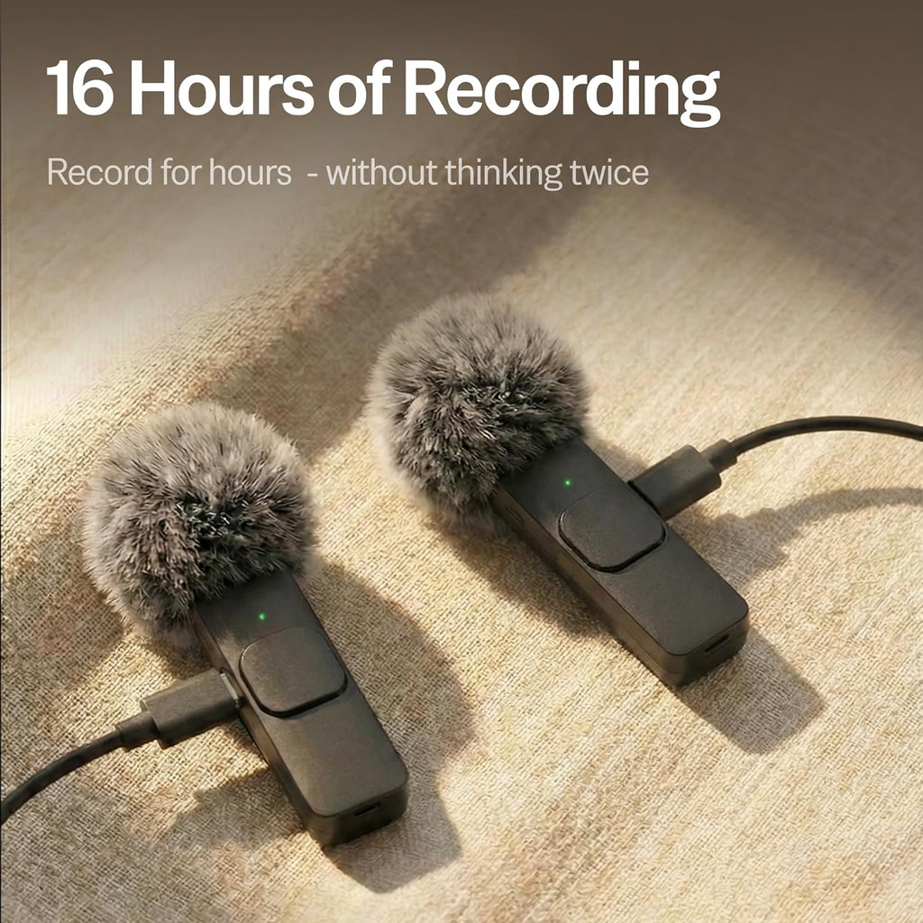 Mini Mic Pro (Latest Model – #1 Microphone for iPhone & Android, Wireless Mini Microphone, Clear Voice, Noise Cancelling, Lavalier Mic for TikTok, YouTube & Interviews