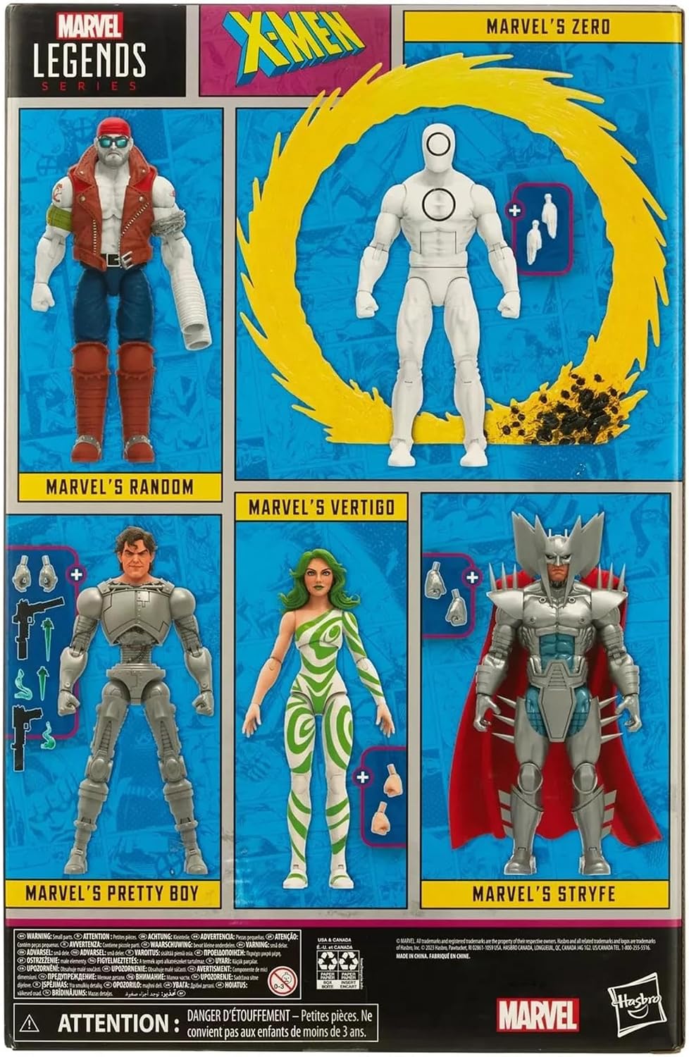 Marvel Hasbro Legends Series: X-Men Villains, 60th Anniversary Action Figure Set, 6 inch Action Figures,Multicolor | Marvel Legends X-Men 6 Inch Action Figure Box Set - X-Men Villains Pack