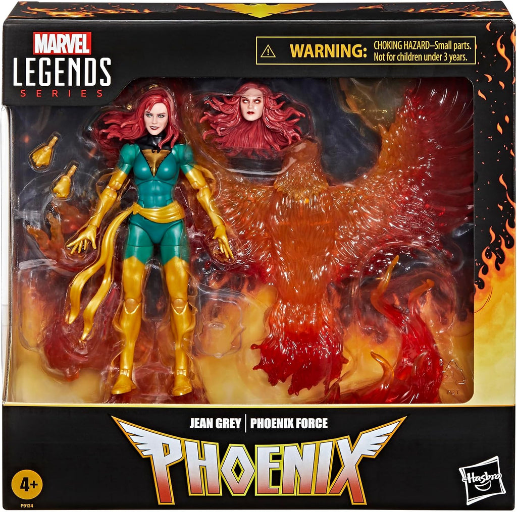 Marvel Legends Series Jean Grey with Phoenix Force Display, Deluxe X-Men Comics Collectible 6-Inch Action Figure | Marvel Legends X-Men 6 Inch Action Figure Deluxe Exclusive - Jean Grey with Phoenix Force Display
