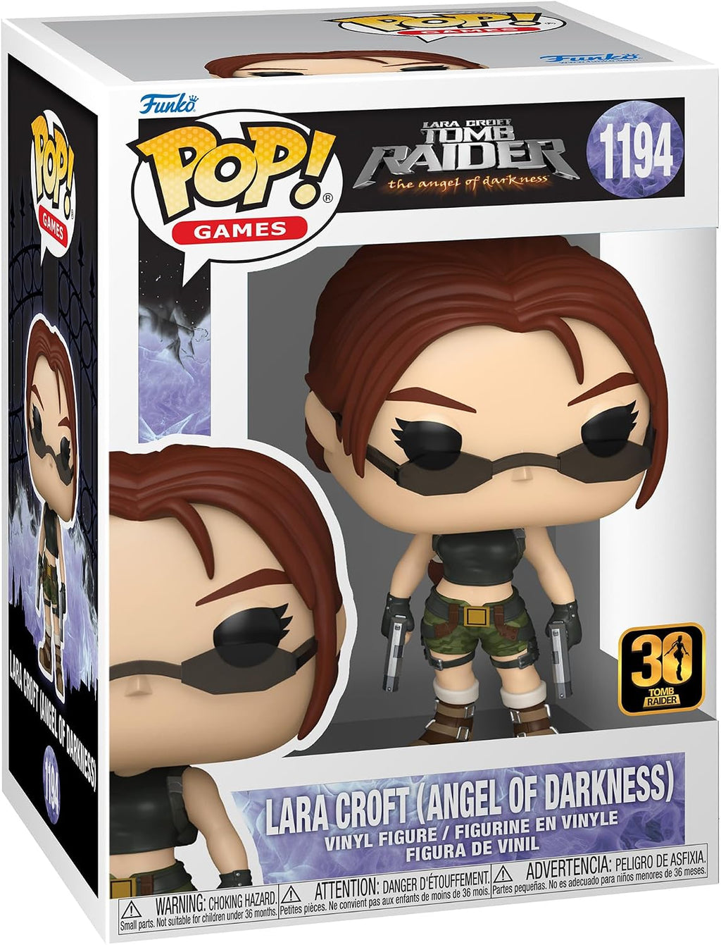 Funko Pop! Games: Tomb Raider - Lara Croft - The Angel of Darkness - Collectable Vinyl Figure - Gift Idea - Official Merchandise - Toys for Kids & Adults - Video Games Fans - for Collectors & Display