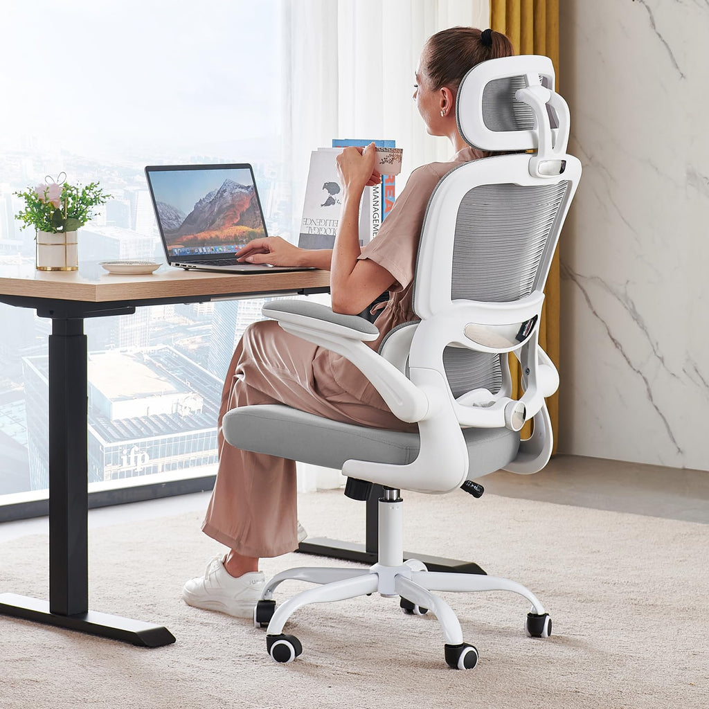 TRALT Office Chair Ergonomic Desk Chair, 330 LBS Home Mesh Office Desk Chairs with Wheels, Comfortable Gaming Chairs (1, Black) - Flex Gamingproduct_type