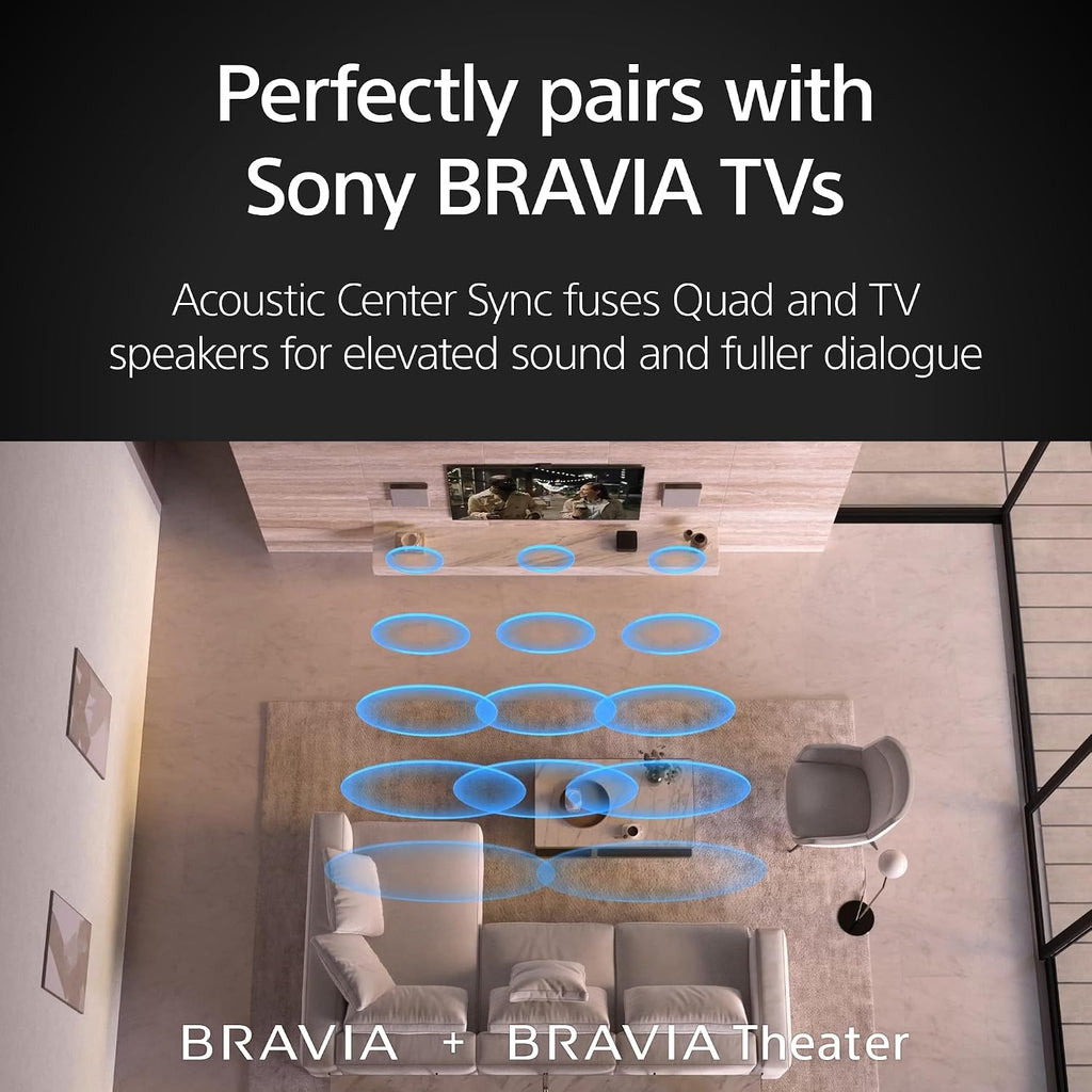 Sony BRAVIA Theater Quad 16-Speaker Home Theater Audio System HT-A9M2 | Dolby Atmos & DTS:X Surround Sound, 4 Wireless Speakers, 360 Spatial Sound Mapping, Room Calibration, Bluetooth, HDMI 2.1
