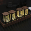 ClocTeck Nixie Tube Clock – Brown, Walnut & 6 Tubes