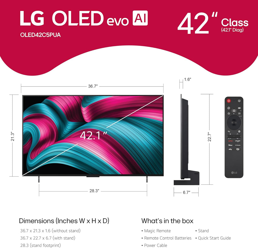 LG 42" OLED evo C5 Series 4K Smart TV