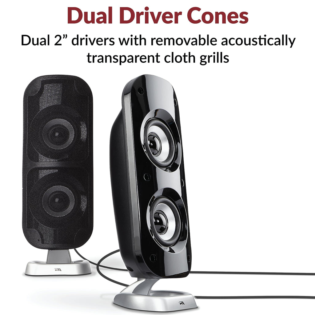 Cyber Acoustics CA-3610 2.1 Multimedia Speaker System with Subwoofer – 2 Sizes