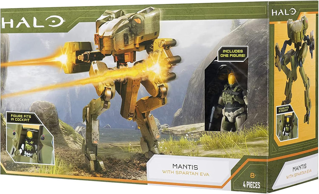 HALO Deluxe Figure - UNSC Mantis and Spartan EVA - Armor Defense System - Build Out Your Universe