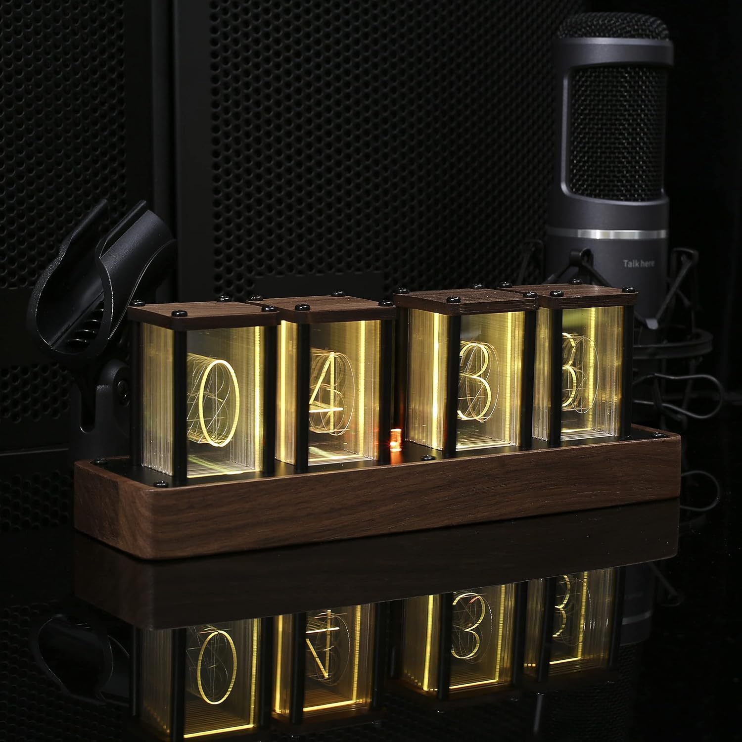ClocTeck Nixie Tube Clock – Brown, Walnut & 6 Tubes