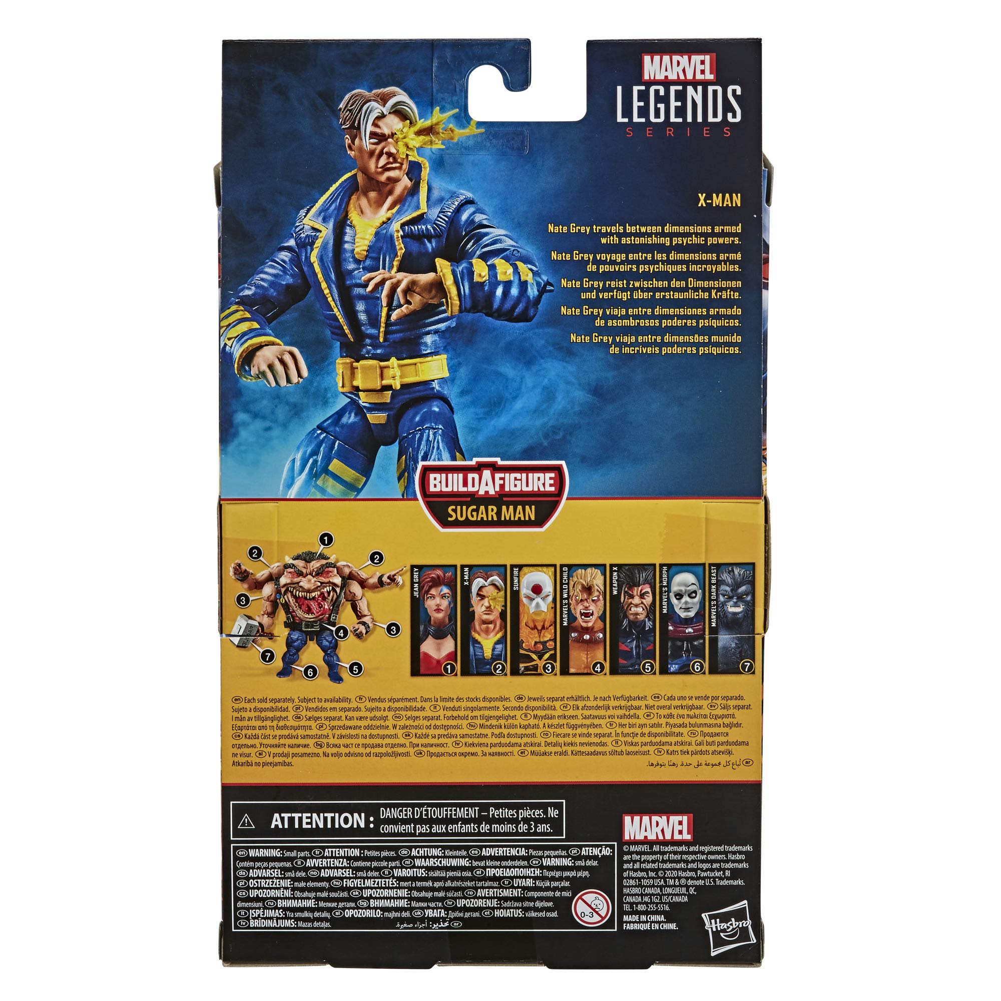 Marvel Hasbro Legends Series 6-inch Collectible X-Man Action Figure Toy X-Men: Age of Apocalypse Collection, Blue | Marvel Legends X-Men 6 Inch Action Figure BAF AOA Sugar Man - AOA X-Man