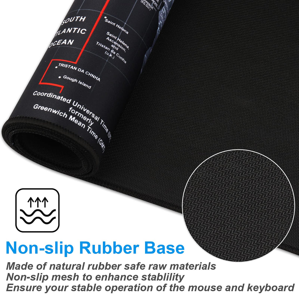 XXL Professional Large Mouse Pad & Computer Game Mouse Mat (35.4x15.7x0.1IN, Map) (90 * 40 Map) - Flex Gamingproduct_type