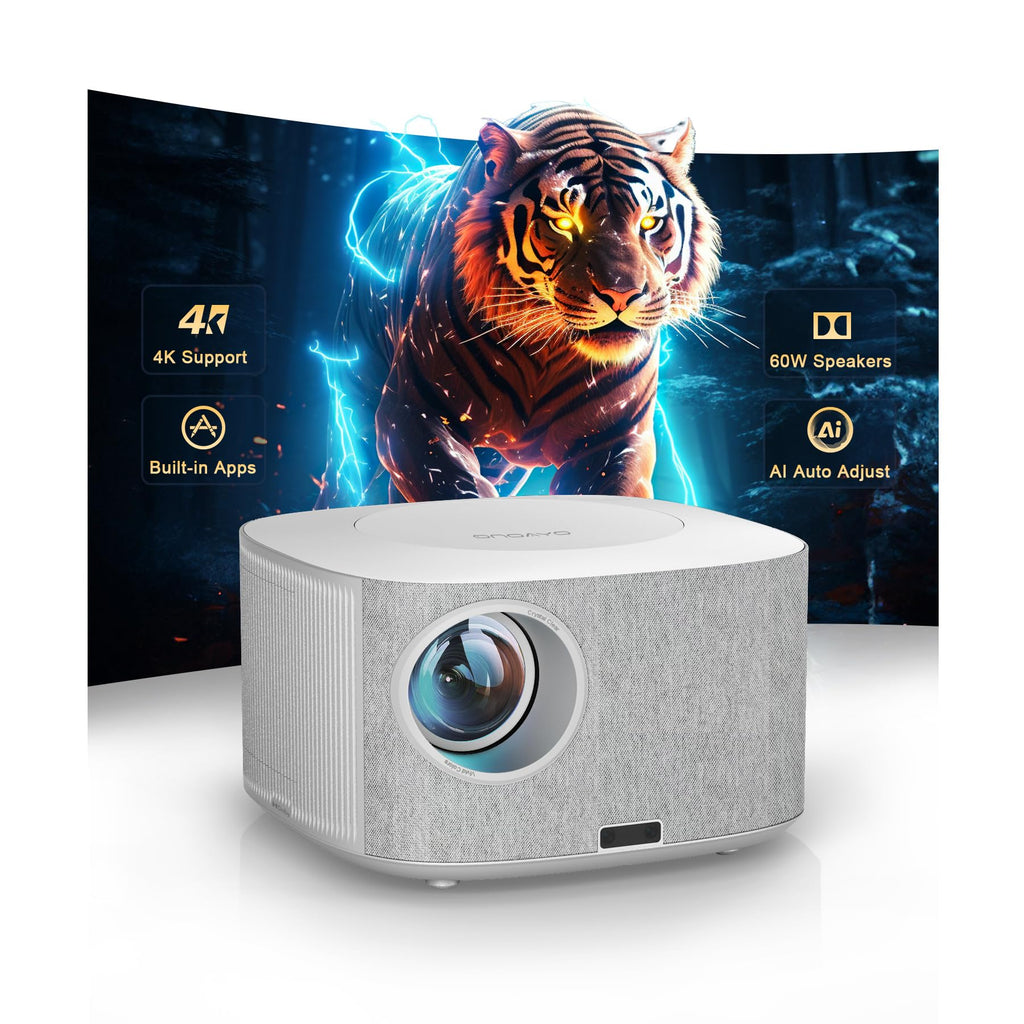 Outdoor-Projector-4K with WiFi and Bluetooth:[3500 Bright/60W Dolby Audio/Official Licensed Apps],Smart-Projector with AI Auto Focus,ONOAYO ONO5Pro 2.0 Movie Projector for Indoor/Outdoor 2026New - Flex Gamingproduct_type