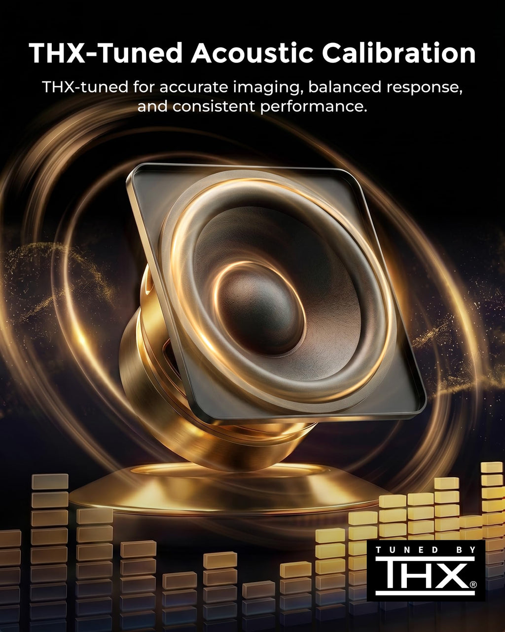 ULTIMEA Skywave X60 7.1.4ch Wireless Surround Sound System for Home Theater | with Dolby Atmos, 840W Sound Bar with 8" Wireless Subwoofer for TV, 28Hz Low Frequency, GaN Amplifier, 4K HDR Pass-Through