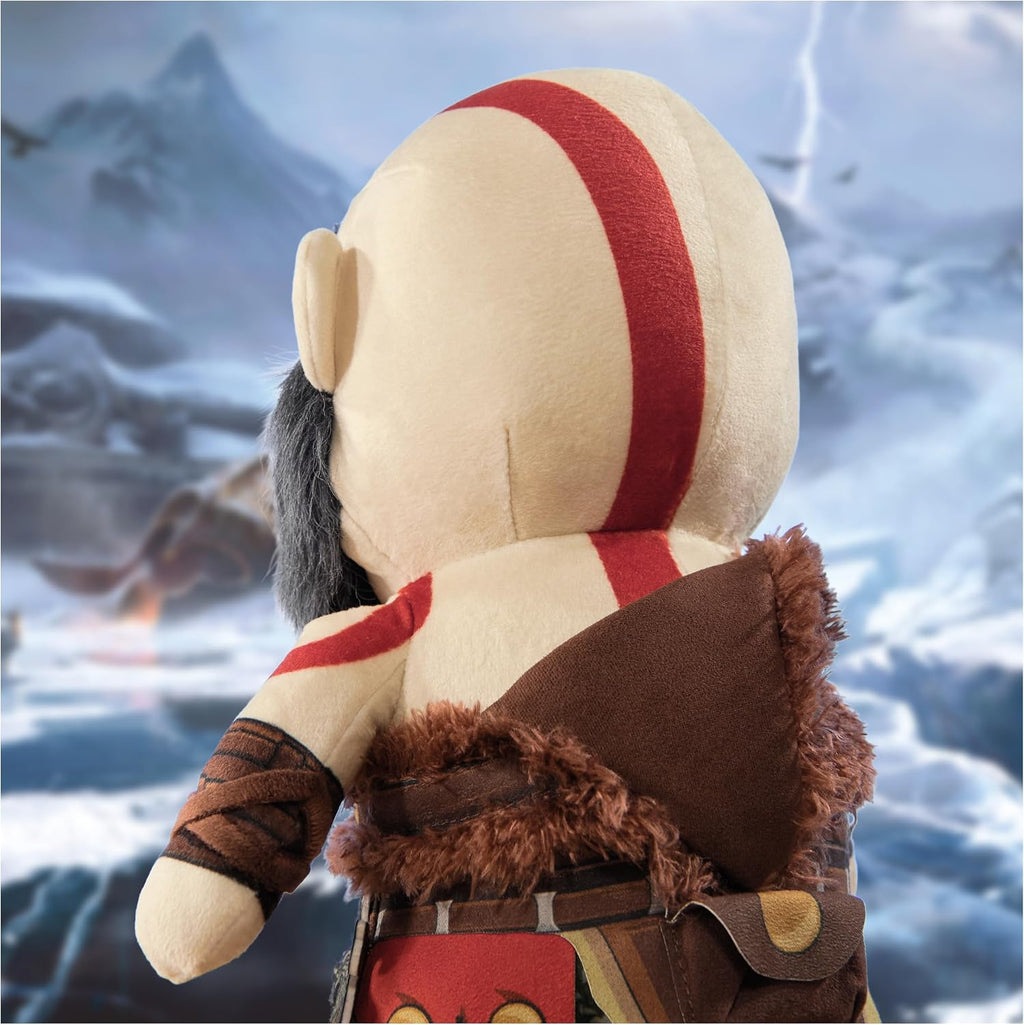 PlayStation God of War Ragnarök Kratos 10-Inch Collector Plush | Premium Collector Plush, Captures Kratos in Cuddly Form, Iconic Red Tattoos, Must-Have Shelf Accessory for PS5 Gamers