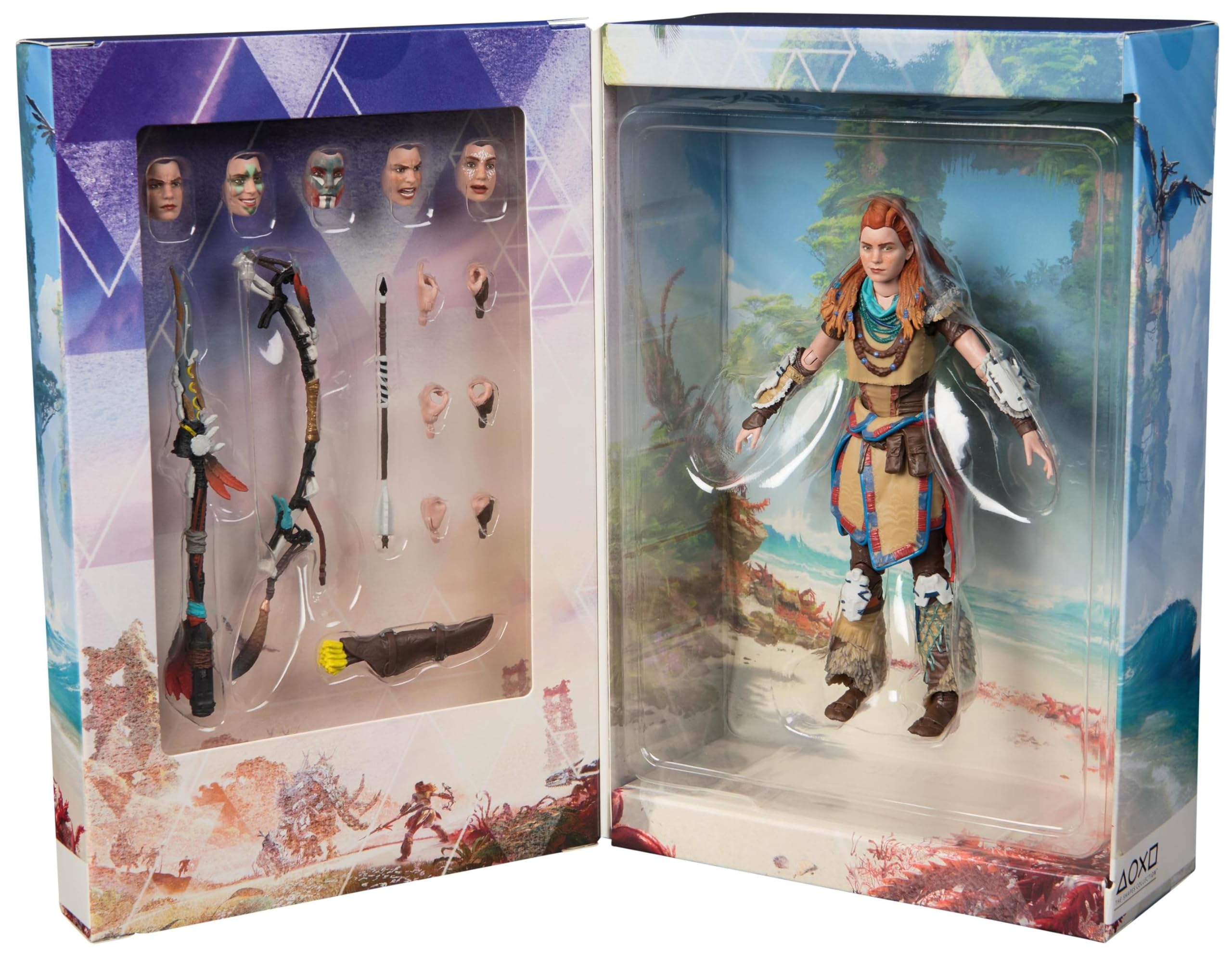 PlayStation God of War Ragnarok, 6” Atreus Action Figure with 4 Accessories, The Shapes Collection, for PS5 Fans & Collectors Ages 17+