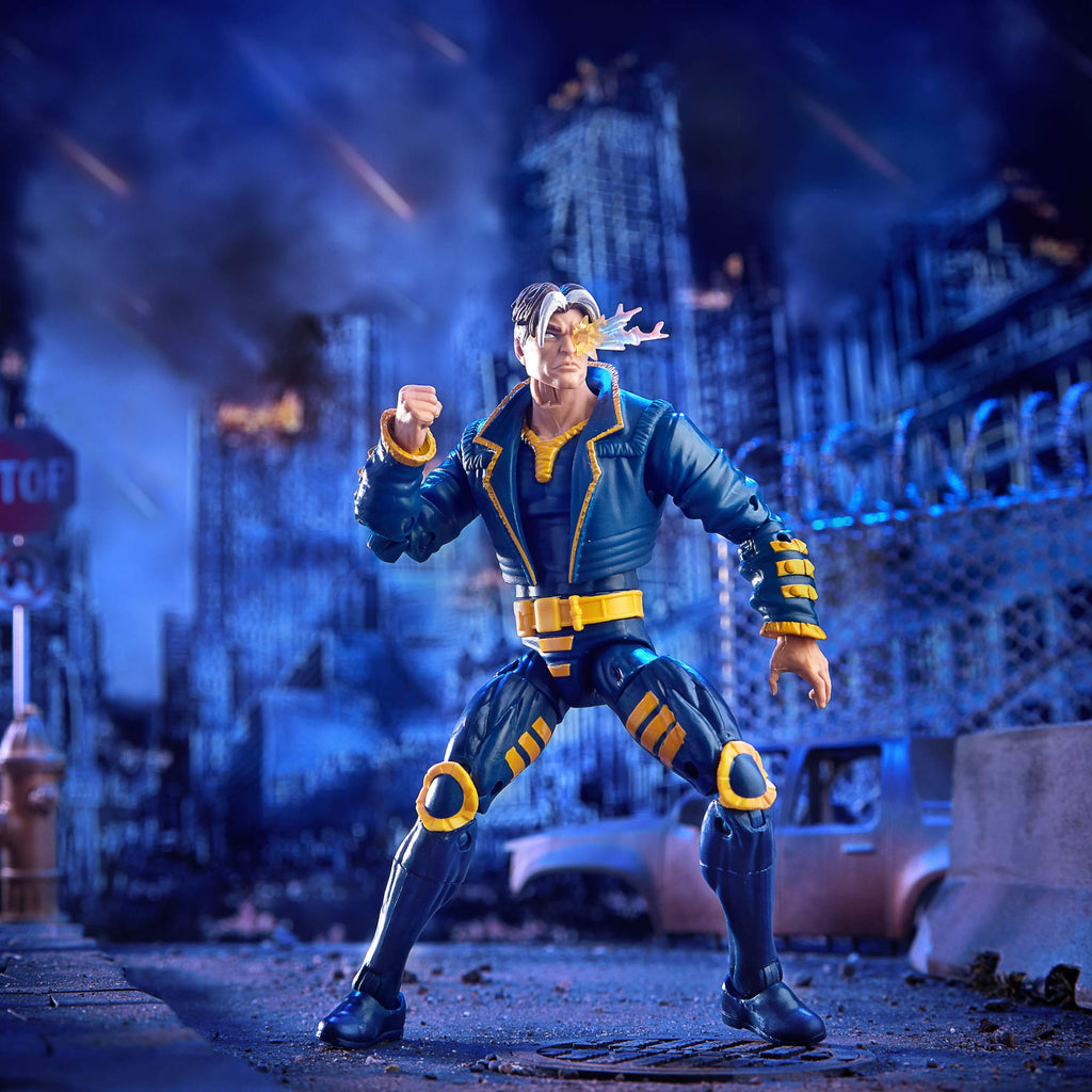 Marvel Hasbro Legends Series 6-inch Collectible X-Man Action Figure Toy X-Men: Age of Apocalypse Collection, Blue | Marvel Legends X-Men 6 Inch Action Figure BAF AOA Sugar Man - AOA X-Man