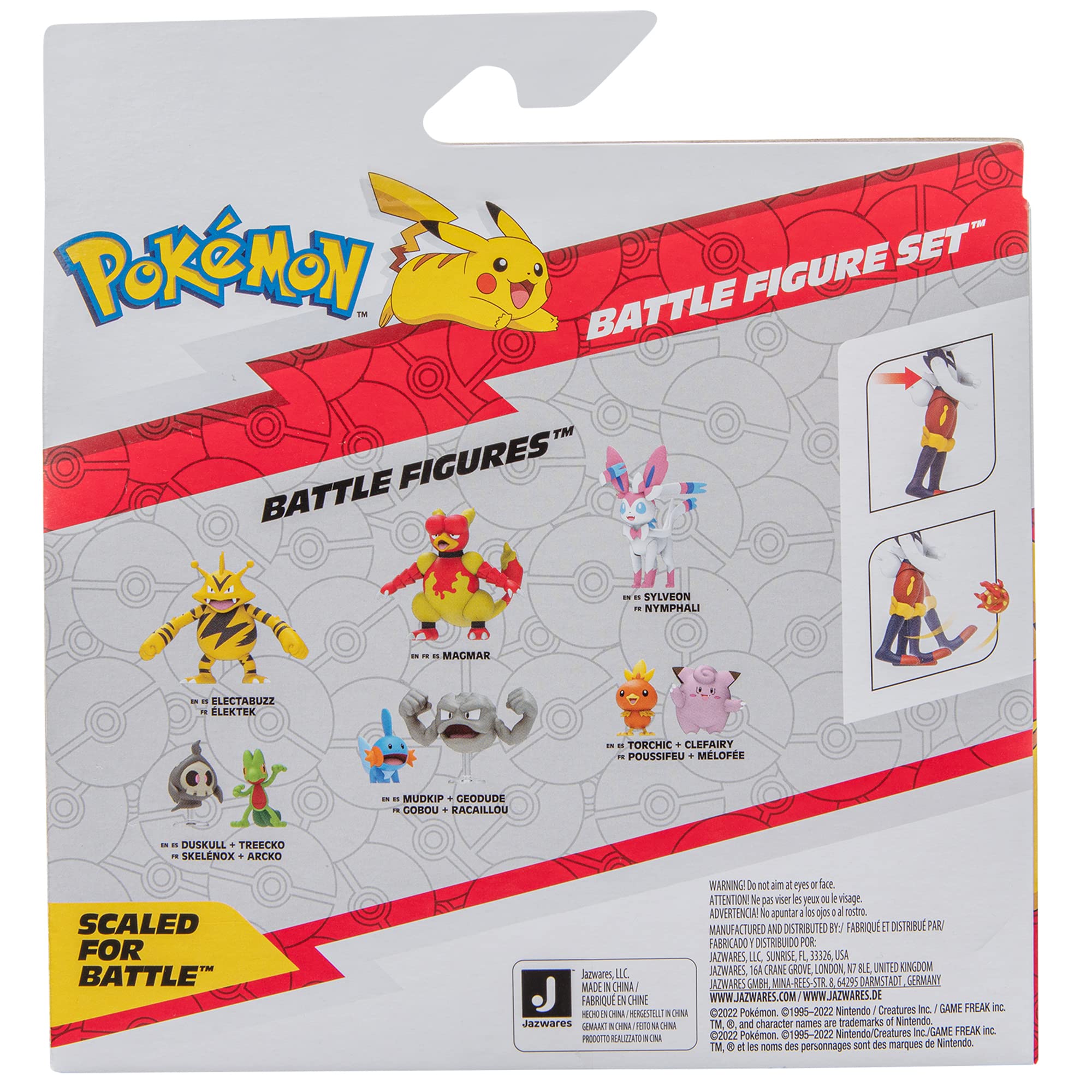 Pokémon Fire and Water Battle Pack - Includes 4.5 Inch Flame Action Charizard and 2" Squirtle Action Figures - Amazon Exclsuive
