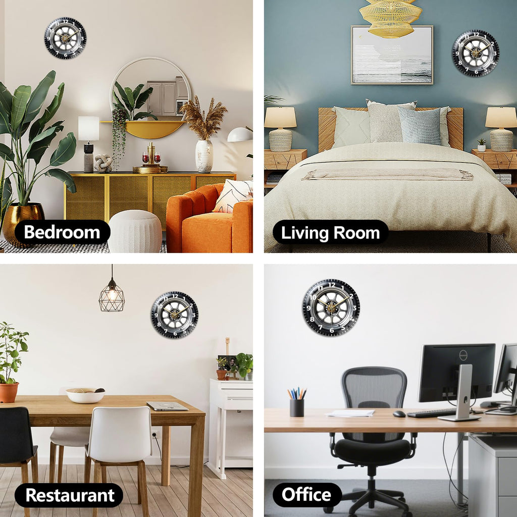 Peacoblue Silent Wall Clock – 26 Styles