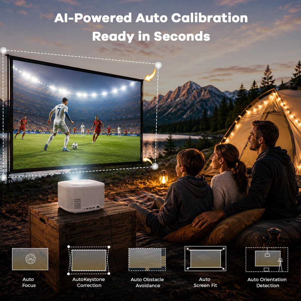Outdoor-Projector-4K with WiFi and Bluetooth:[3500 Bright/60W Dolby Audio/Official Licensed Apps],Smart-Projector with AI Auto Focus,ONOAYO ONO5Pro 2.0 Movie Projector for Indoor/Outdoor 2026New - Flex Gamingproduct_type