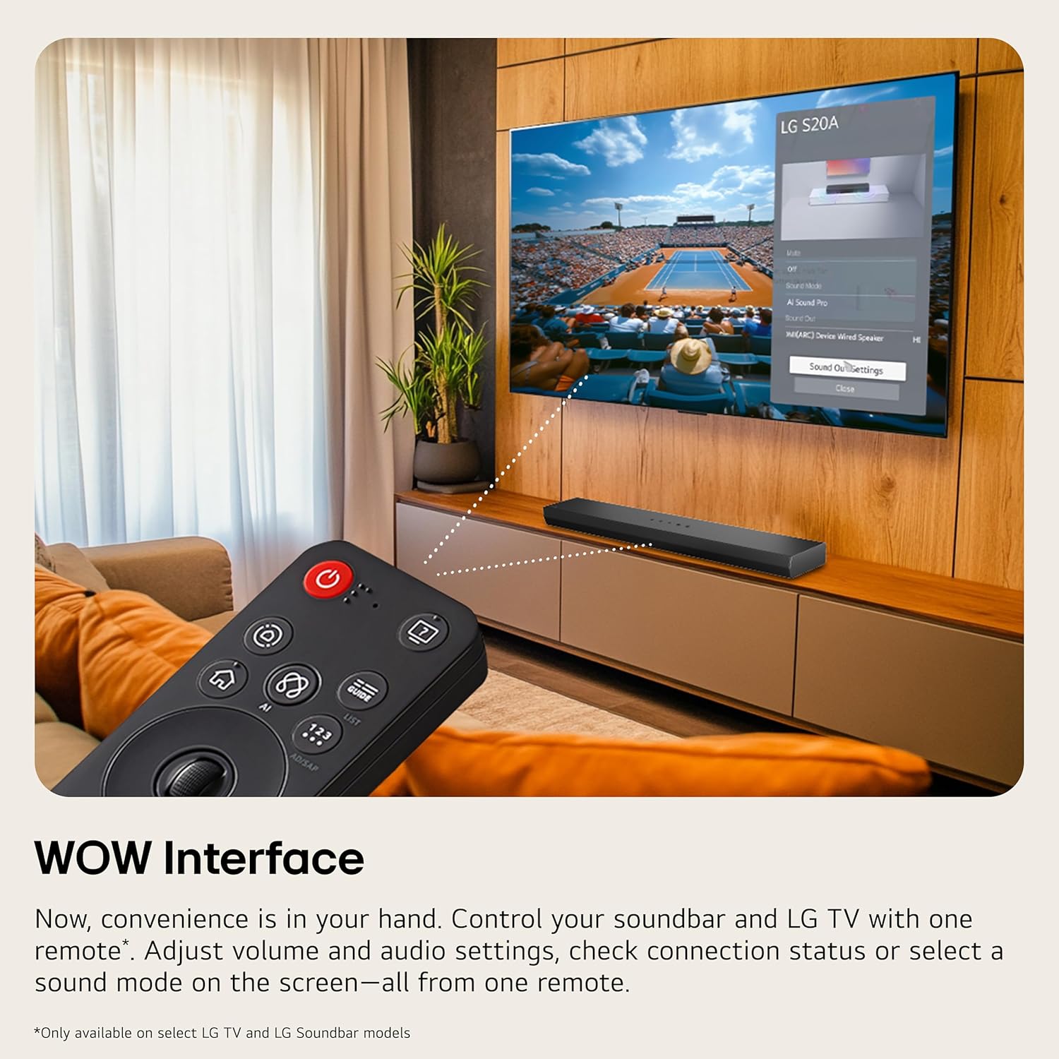 LG S70TY 3.1.1-Channel QNED TV Matching Soundbar, Dolby Atmos, Wow Orchestra, Rear Speaker Ready, Wireless Subwoofer - Flex Gamingproduct_type